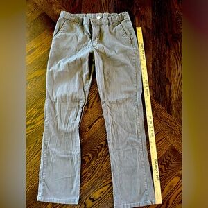 Chaps  boys 20 Husky gray khaki pants adjustable waist